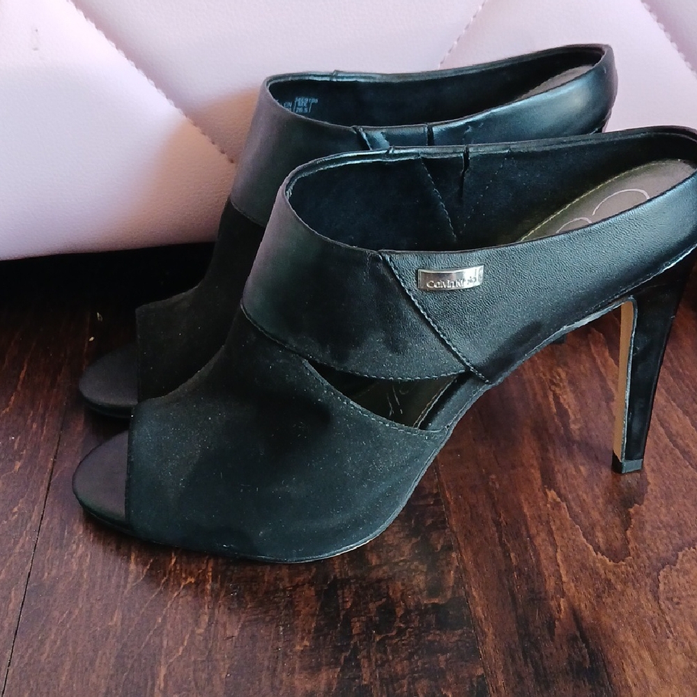 Calvin Klein Black Stiletto Heels